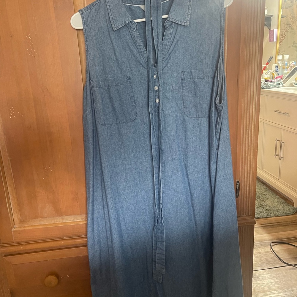 croft & barrow Light Blue Jean Style Chambray Dress